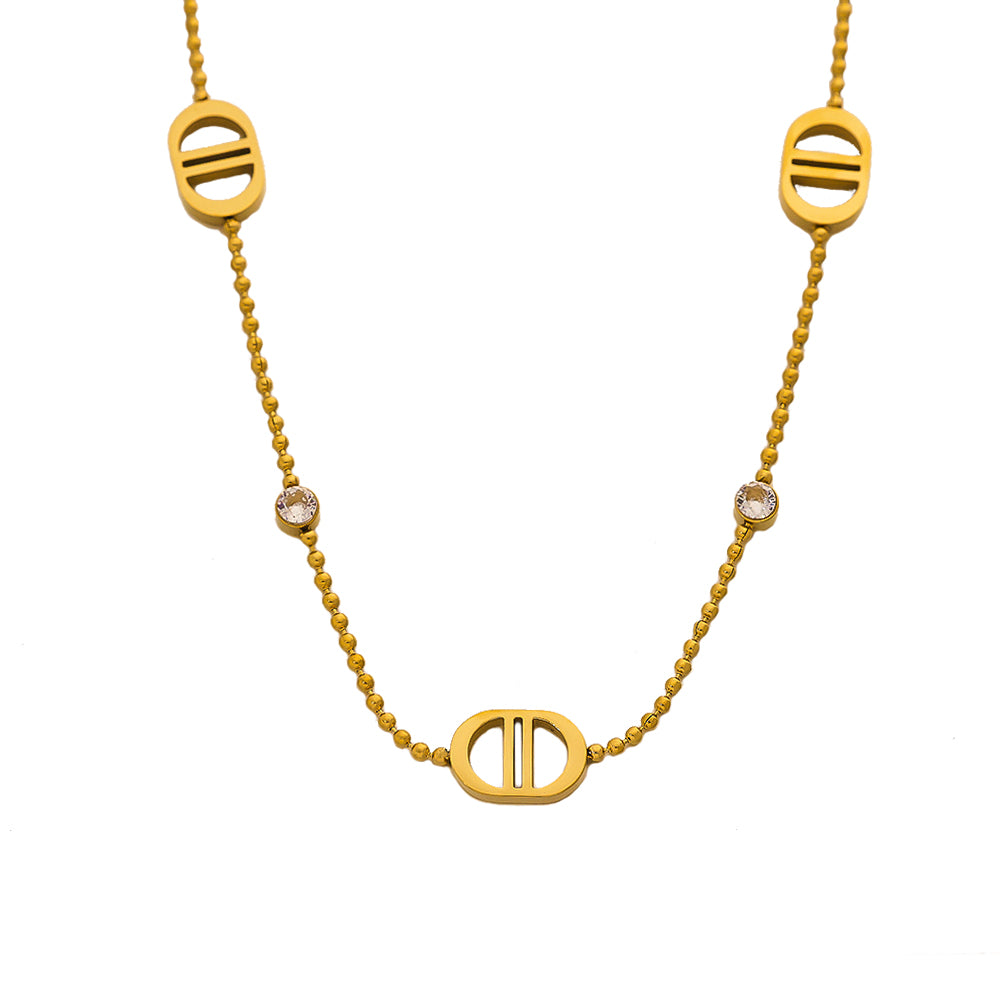 Gold Bead Chain Necklace – Waterproof & Tarnish Free | Daph Quality
