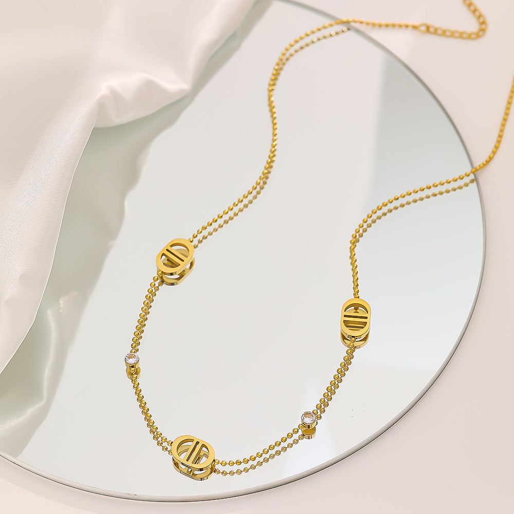 Gold Bead Chain Necklace – Waterproof & Tarnish Free | Daph Quality