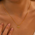Evil Eye Gold Necklace – Protection & Luck Charm