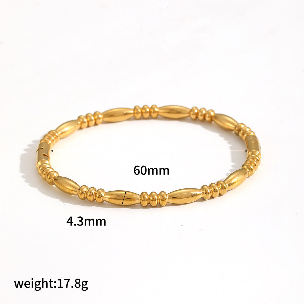 Gold Bangle Bracelet – Waterproof & Tarnish Free | Daph Quality
